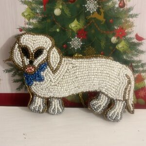 Dog Beaded Ornament
